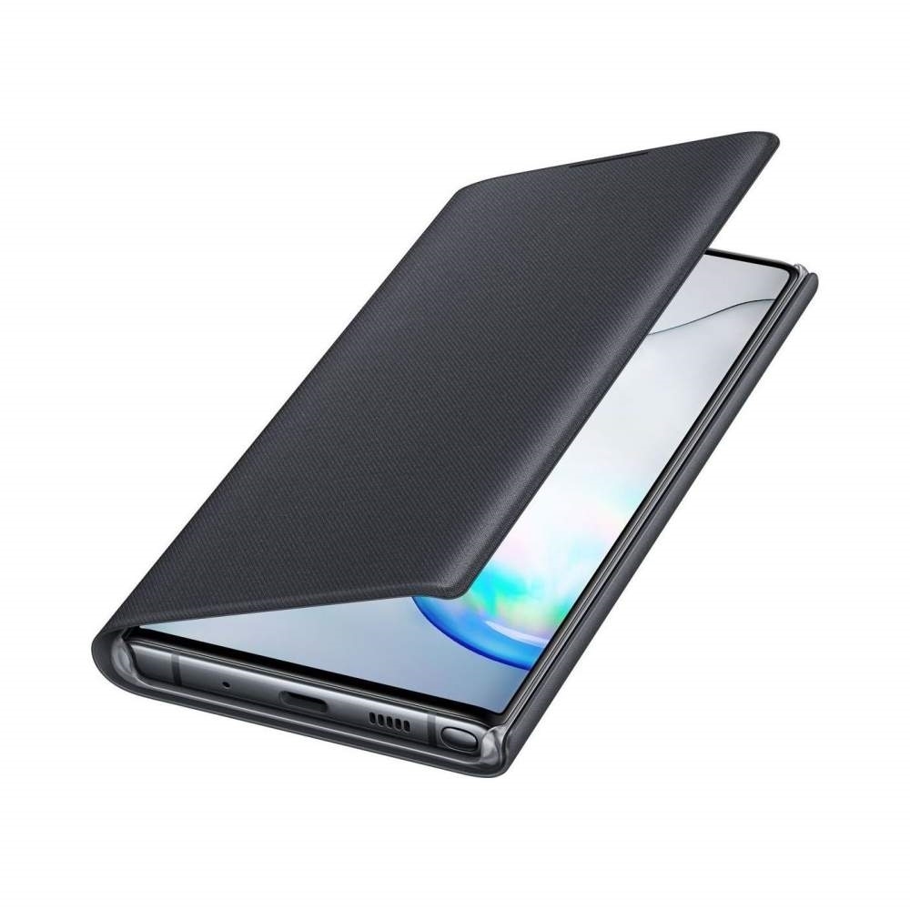 Samsung Galaxy Note10 LED View Wallet Cover - Black | AUDITECH