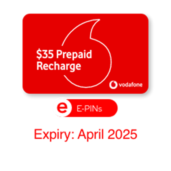 Recharge Code for Vodafone $35 Prepaid Plus Mobile Plan  - Digital