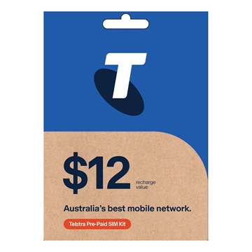 Picture of Telstra $12 Prepaid Mobile Phone SIM 10GB Data 14 Day Expiry